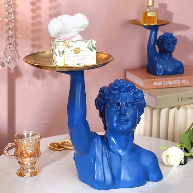 Resin Art Gift For Anniversary - Plateau de Sculpture David, buste Michelangelo