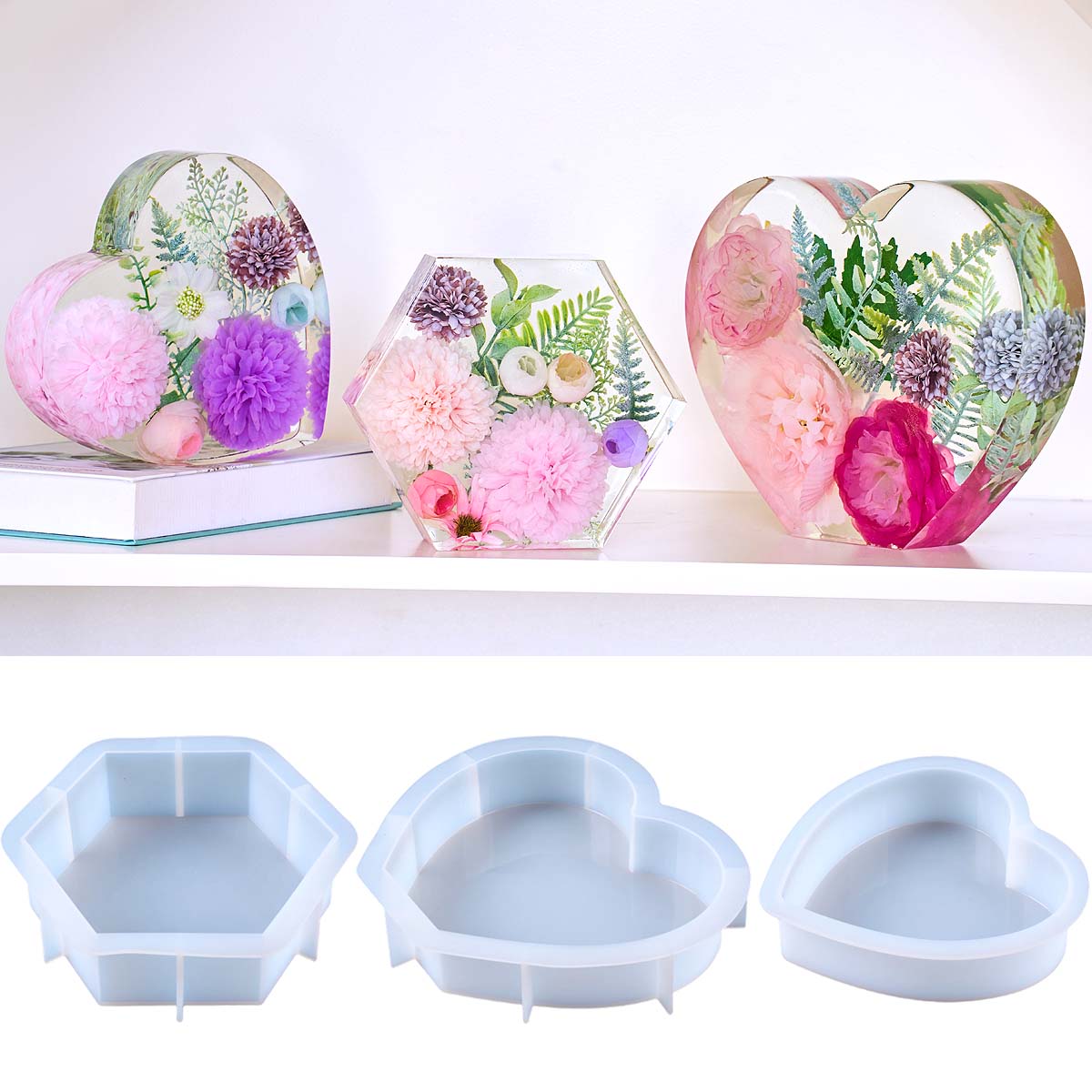 Resin Art Mold - Grand moule en silicone en forme