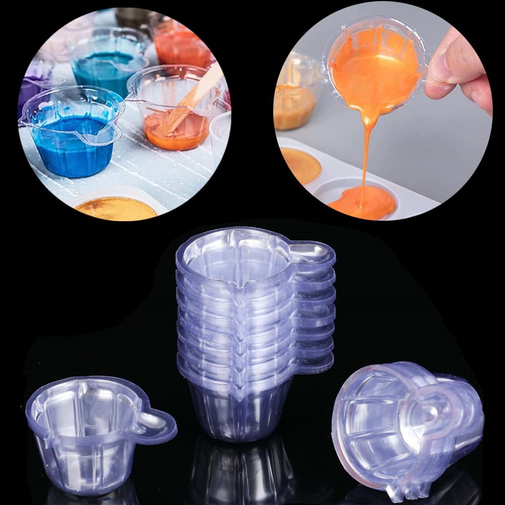 Resin Mixing Cup - Gobelets jetables en plastique de 40ML,