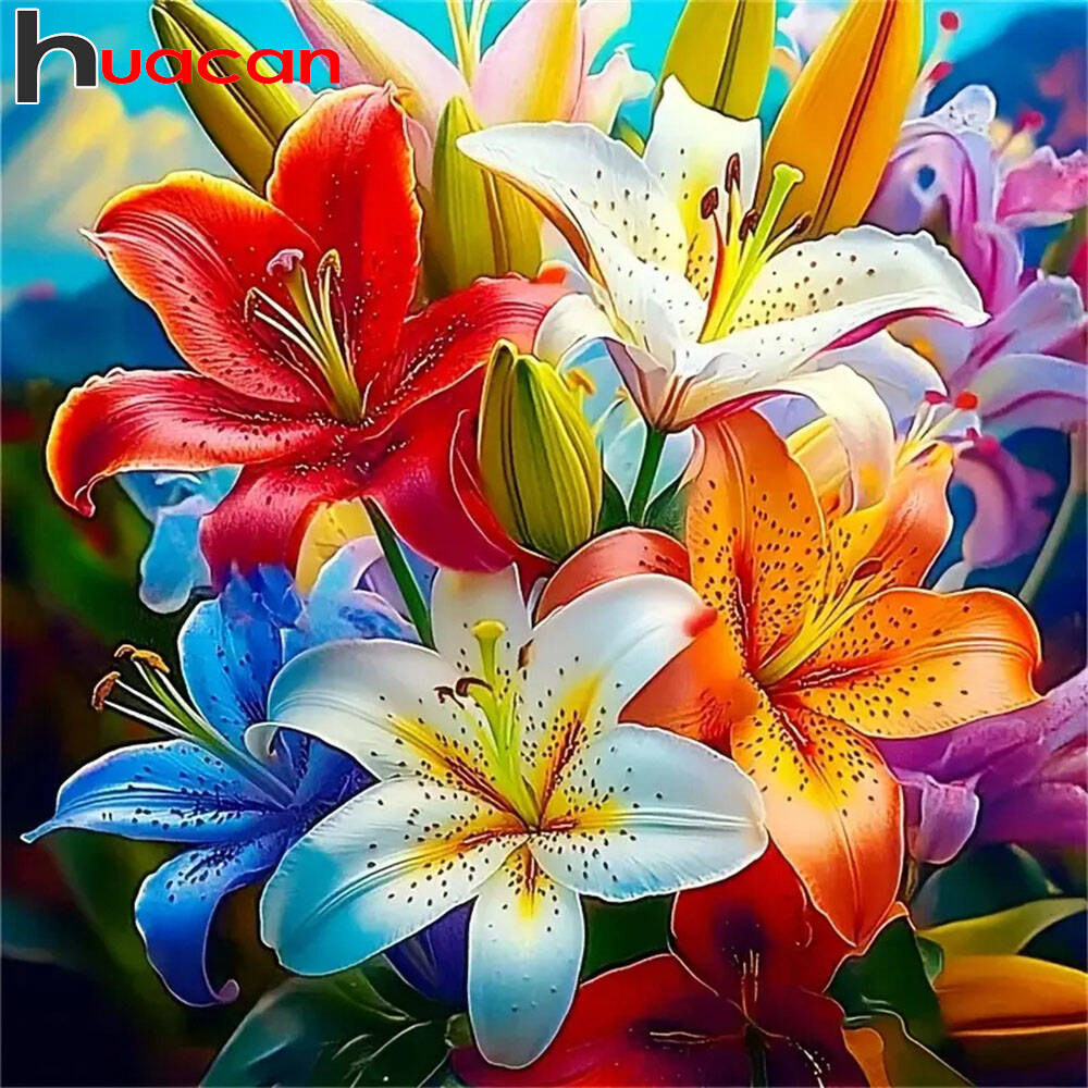 Resin Art Wallpaper - Huacan-Coutumes de diamant DolDave Sky, broderie