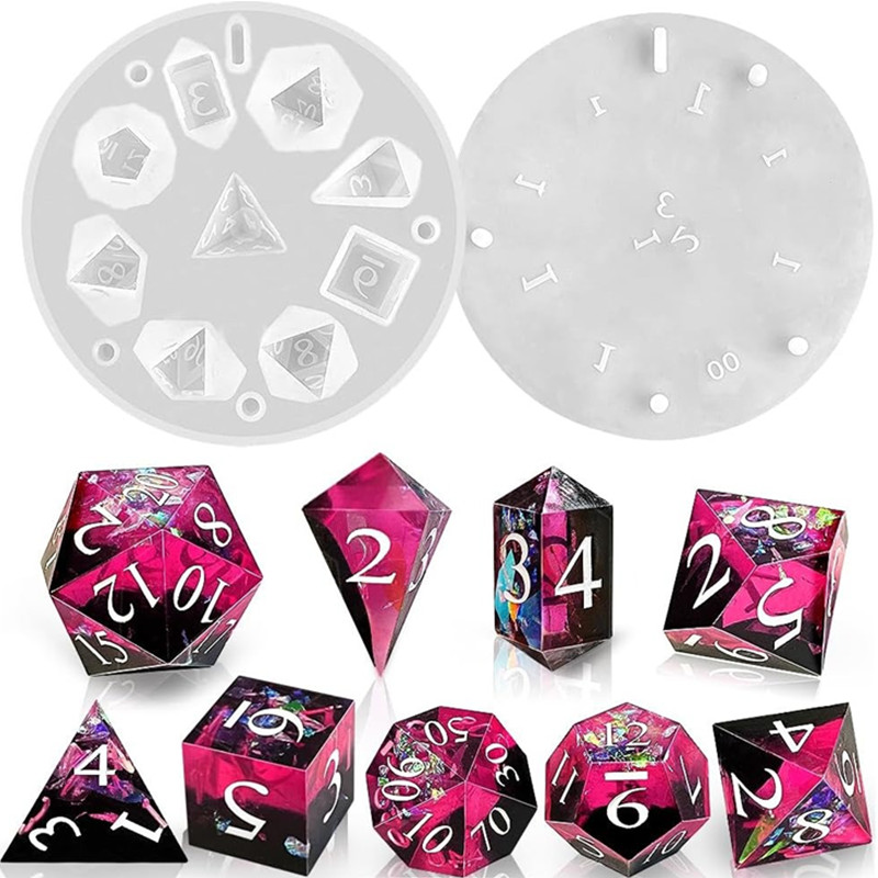 Resin Art Mold - Moule en Silicone pour dés à