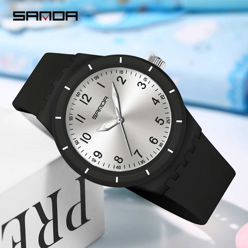 Resin Art Underwater - Montre à quartz SANDA 9075 pour