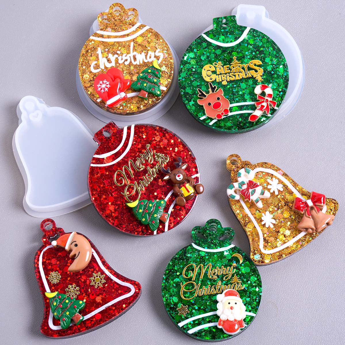 Resin Art Mold - Moule en Silicone pour pendentif d'étiquette