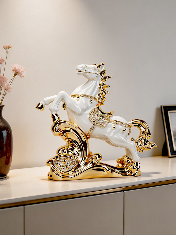Resin Art Gift For Anniversary - Décoration d'intérieur : Statue de cheval,