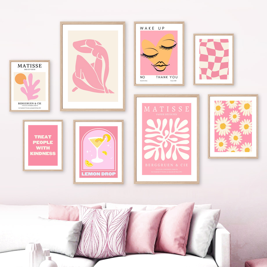 Resin Art Of Flowers - Affiches Matisse Femme Feuille Fleur Boisson