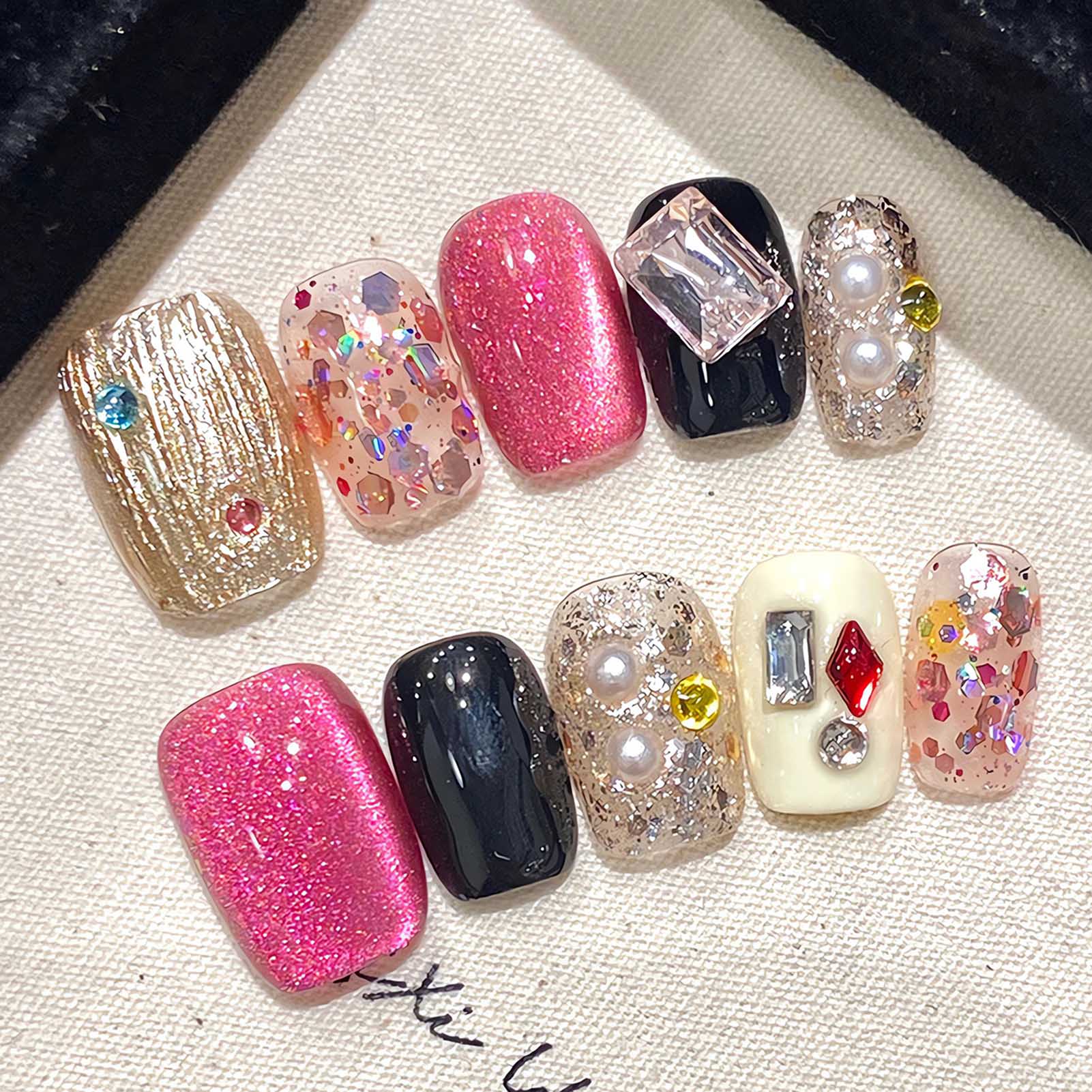 Resin Art Glitter - Faux yeux de chat brillants à