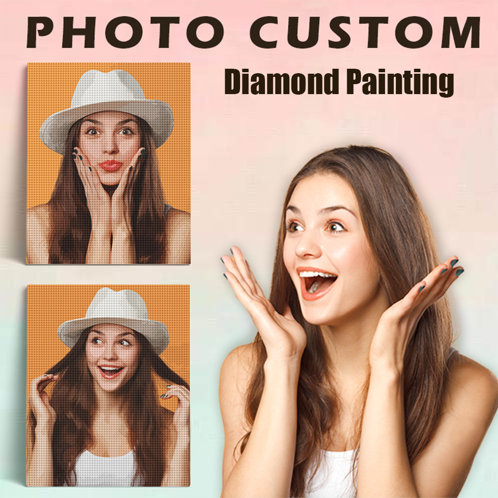 Resin Art Liquid - Peinture diamantée Evershine, motif carré ou