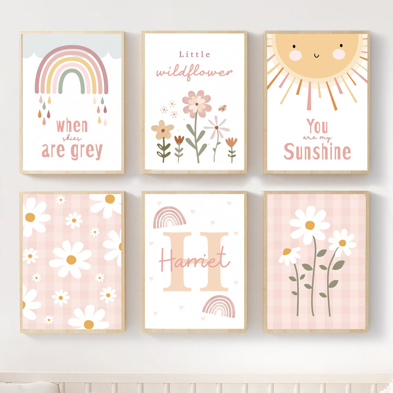 Resin Art Name - Peinture Diamant Rose Fleur Sauvage Soleil
