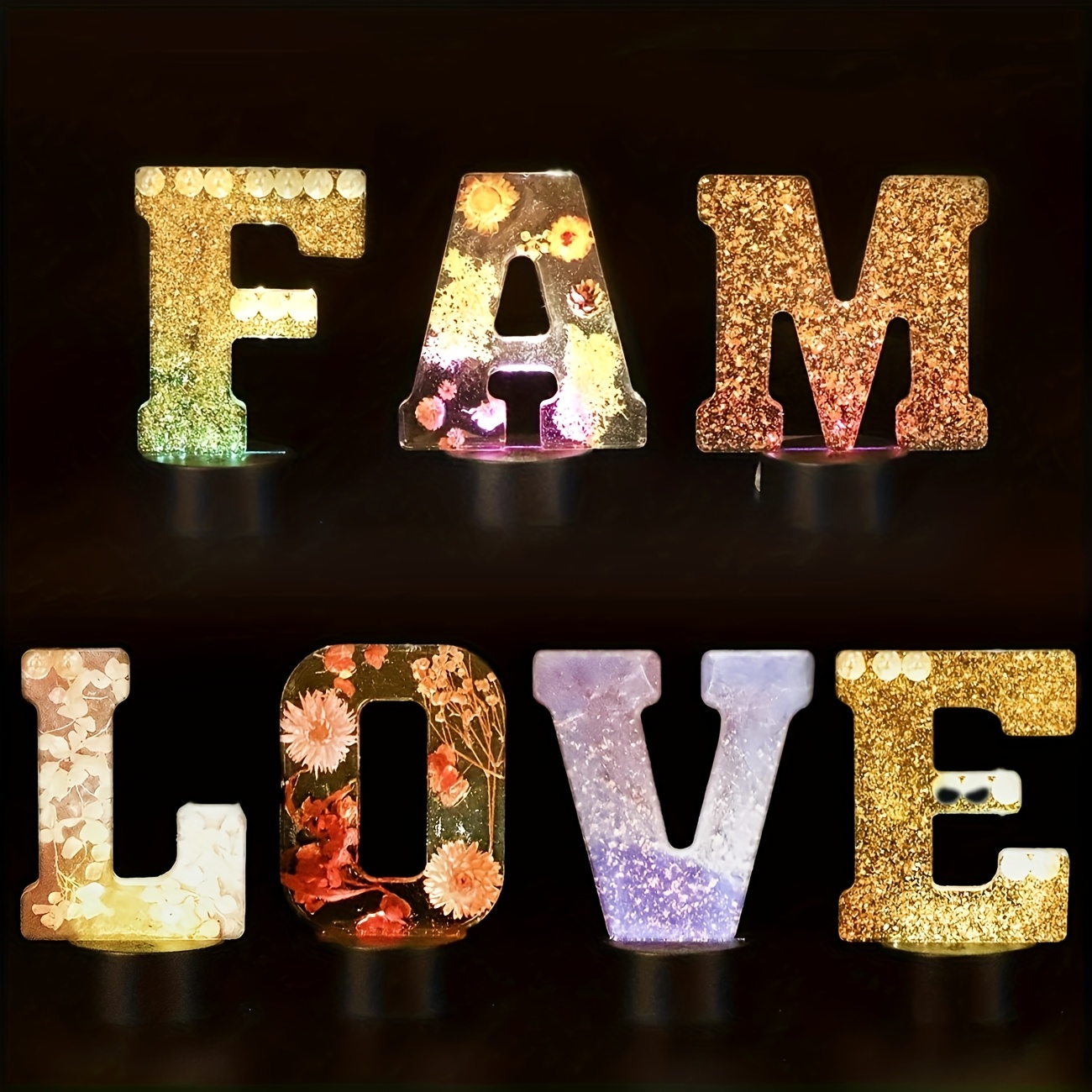 Resin Art Mold - Moule en résine pour grandes lettres