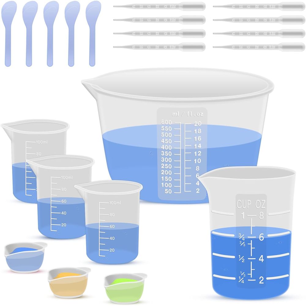 Resin Mixing Cup - Gobelets de mélange en silicone pour