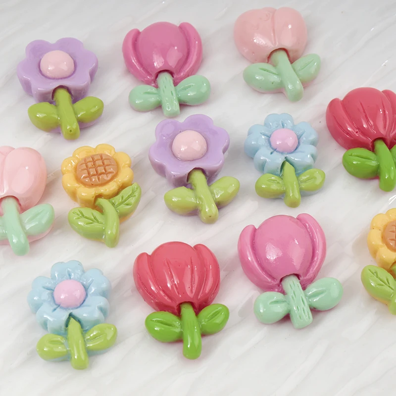 Resin Art Workshop - 20/100 pièces Mini fleur Nail Art