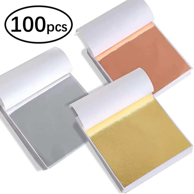 Resin Art Gift For Wedding - 100 feuilles de papier imitation or,
