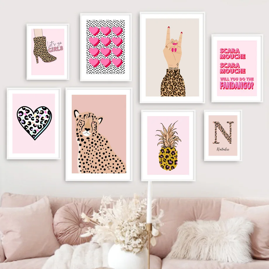 Resin Art Name - Affiche Murale Abstraite Nordique HD avec
