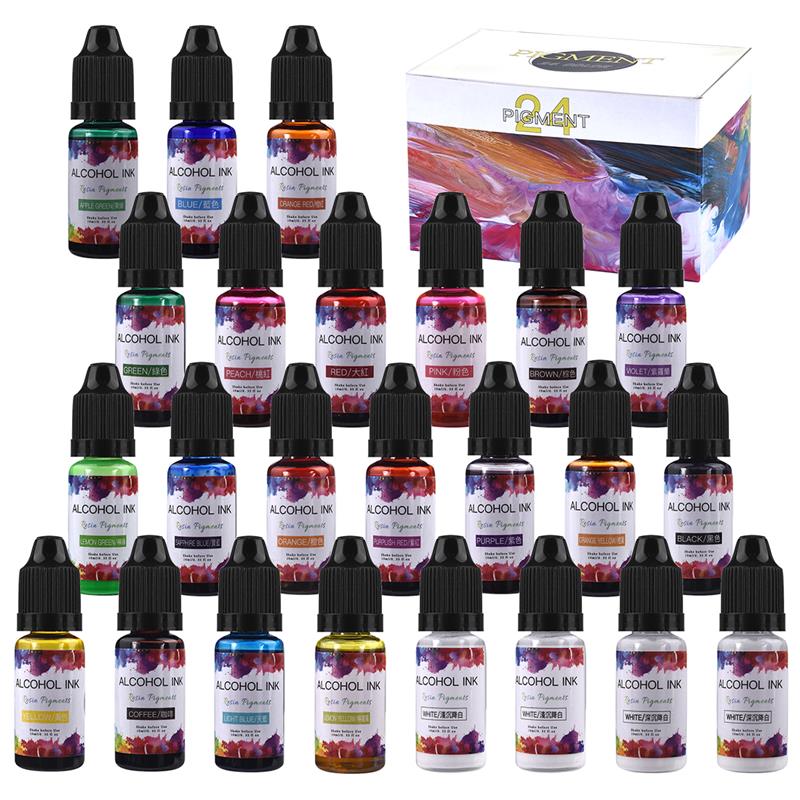 Resin Art Alcohol Ink - 1 Kit de pigments en résine
