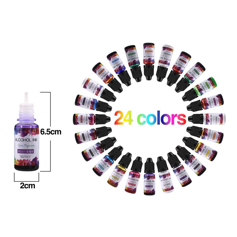 Ensemble de 24 couleurs de Pig - Resin Art Alcohol Ink avis et prix
