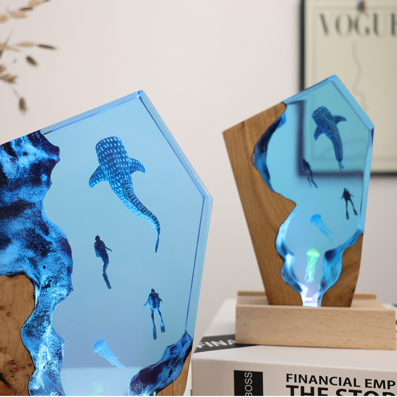 Ornement lumineux de bureau en - Resin Art Gift For Wedding avis et prix