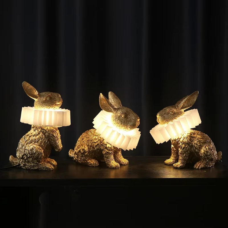 Lampe de table lapin mignon ré - Resin Art On Floor avis et prix