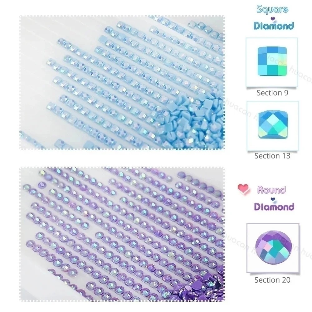 HUACAN-Peinture diamant thème  - Resin Art Wallpaper avis et prix
