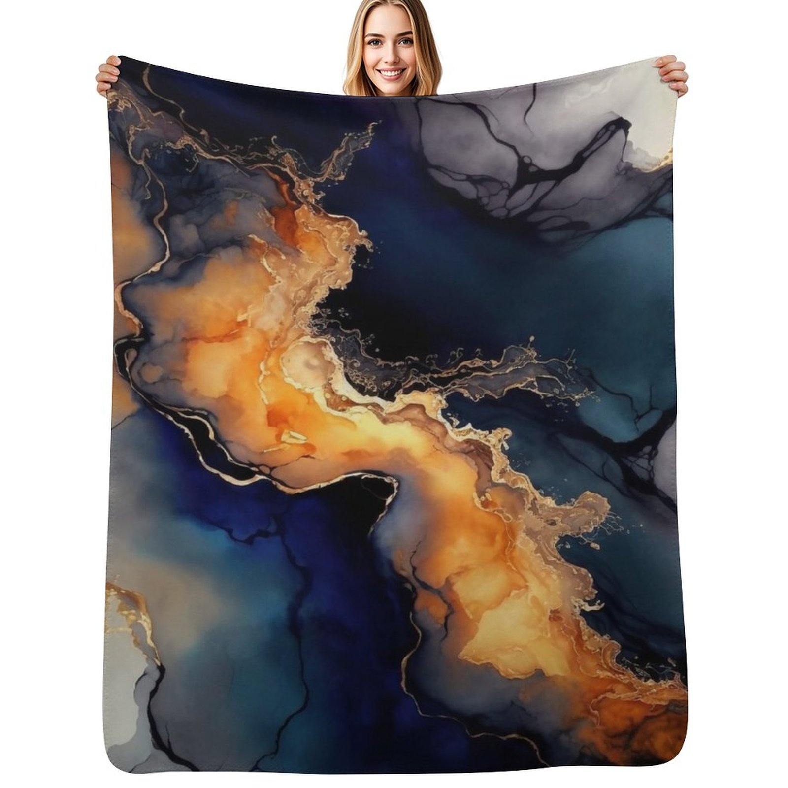 Volcanic Waves - Couverture dé - Resin Art Alcohol Ink avis et prix