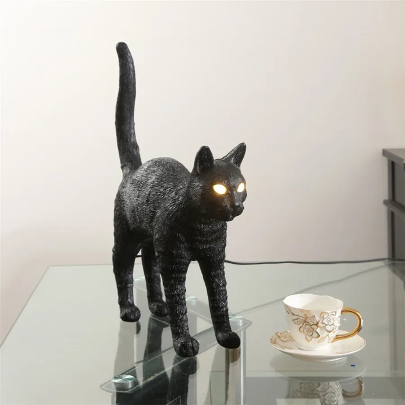 Lampe de Table Nordique Chat N - Resin Art On Floor avis et prix