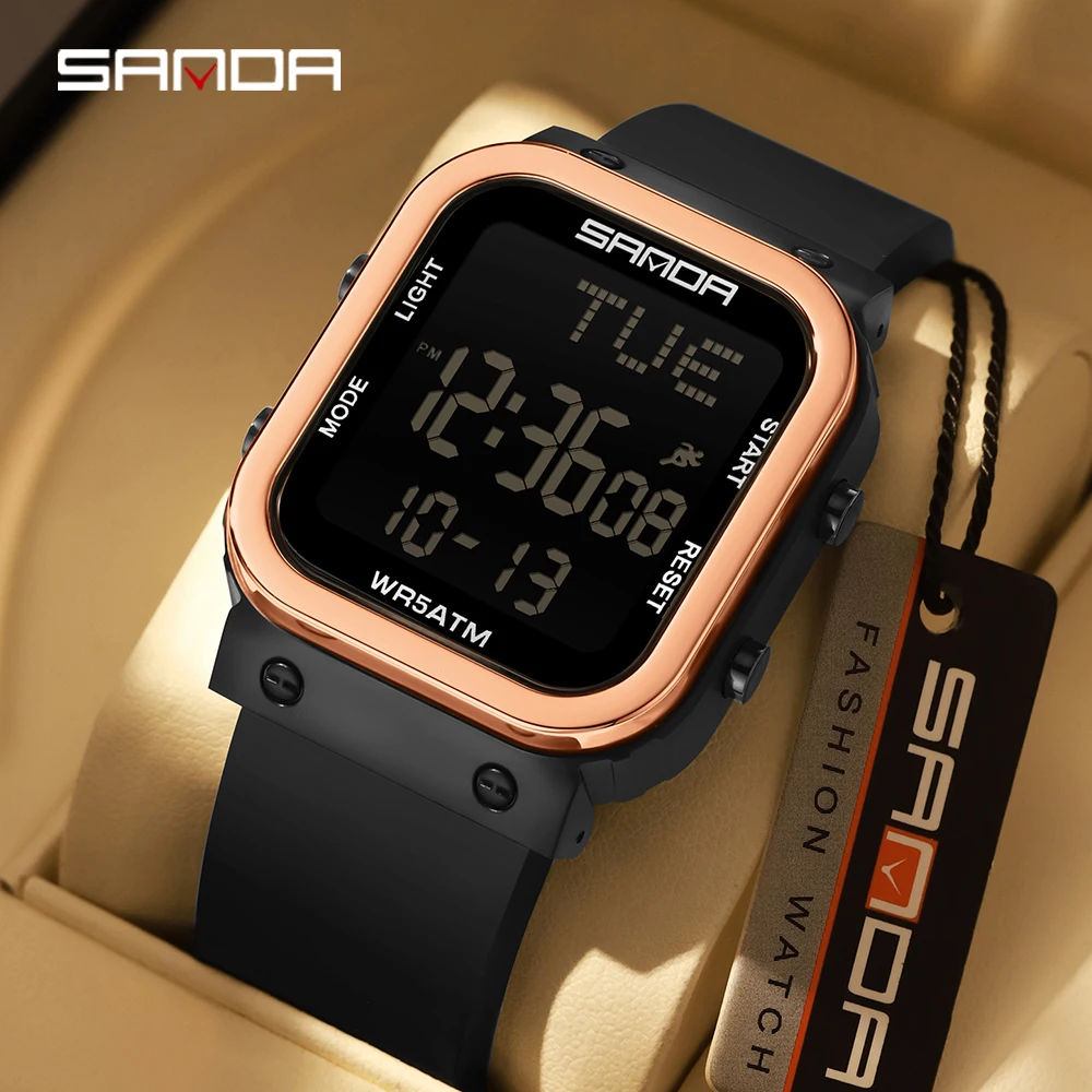 Montre numérique SANDA pour ho - Resin Art Underwater avis et prix