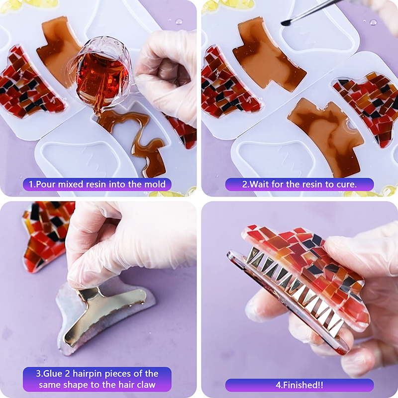 Pinces à cheveux en résine de  - Resin Art Liquid avis et prix