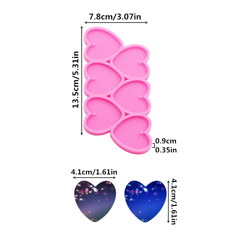GJ-226 brillant coeur forme br - Resin Art Glitter avis et prix