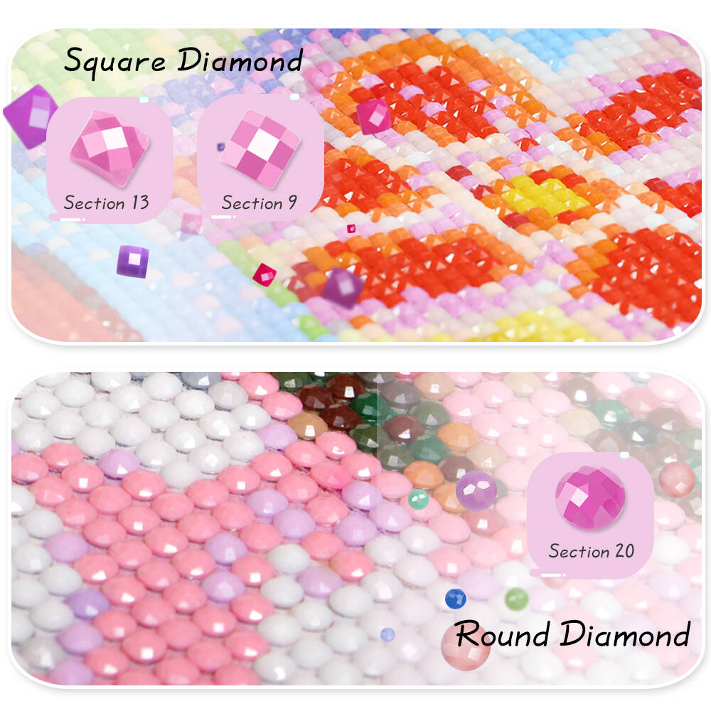 Peinture diamantée sans cadre, - Resin Art Of Flowers avis et prix