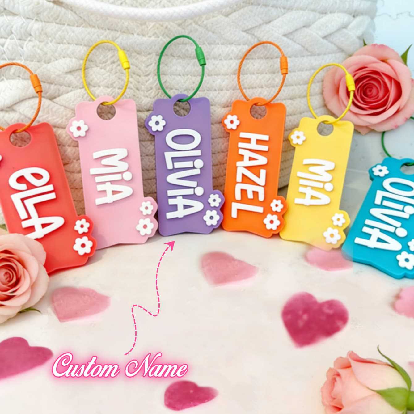 Porte-clés personnalisé en acr - Resin Art Name avis et prix