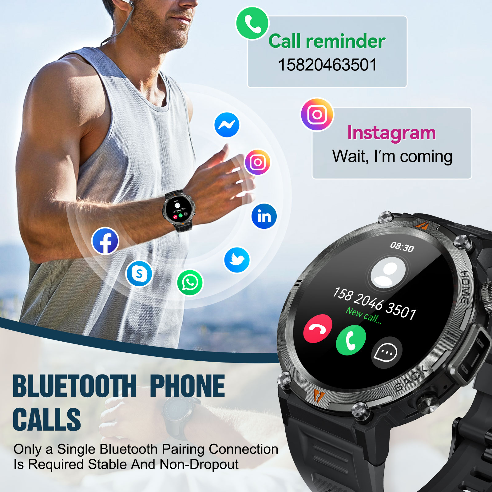 EIGIIS KE3 Bluetooth appel mon - Resin Art Underwater avis et prix