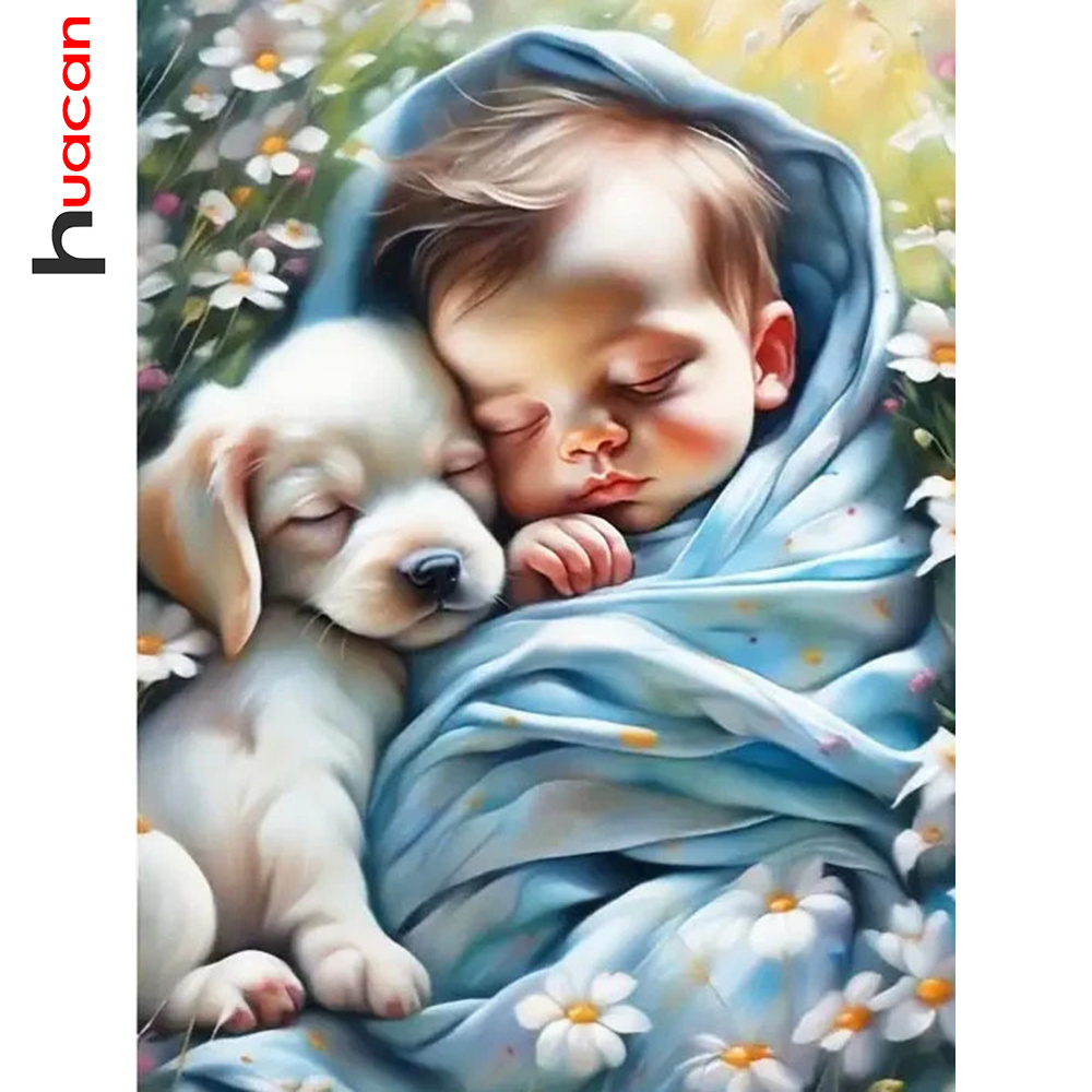 Huacan-5D DIY Diamond Painting - Resin Art Baby avis et prix
