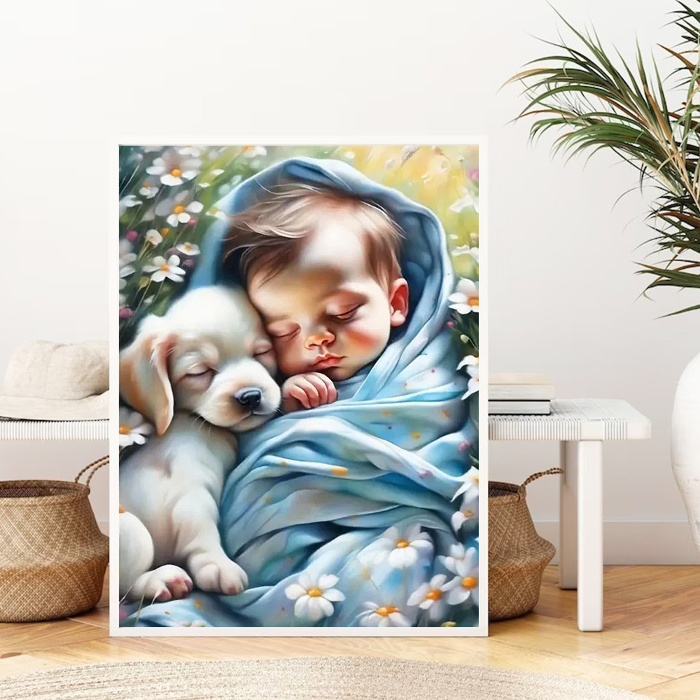 Huacan-5D DIY Diamond Painting - Resin Art Baby avis et prix