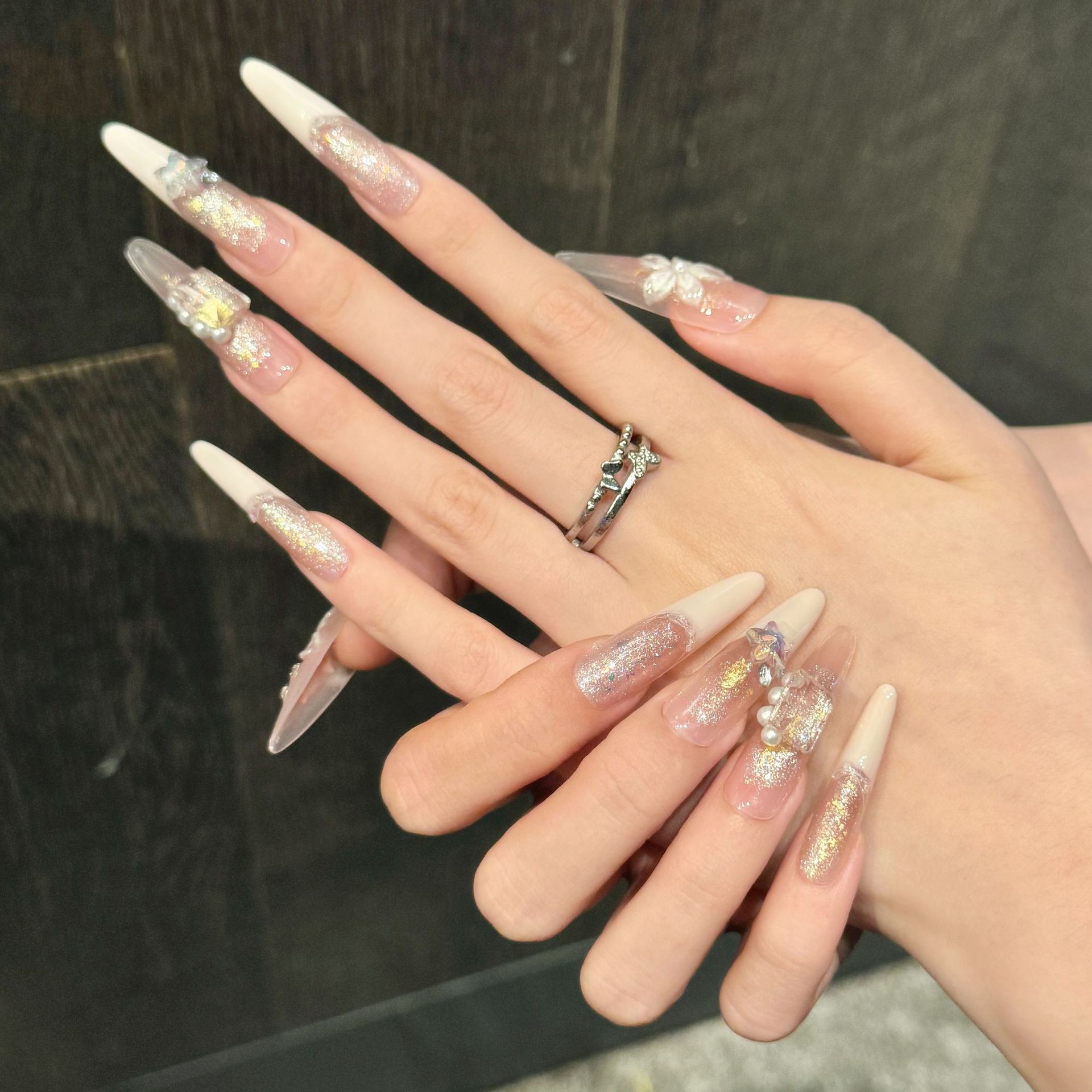 10 pièces d'ongles artificiels - Resin Art Of Flowers avis et prix