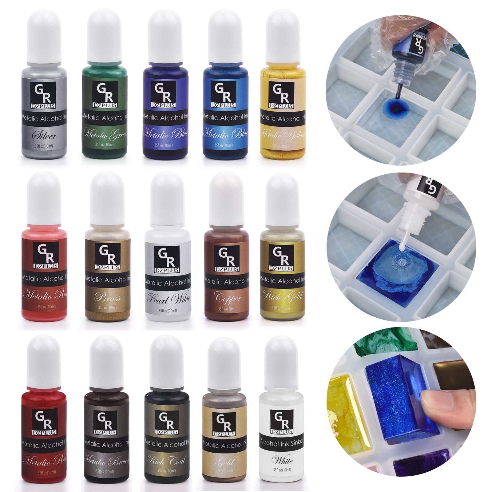 Kit de pigments en résine, 1 e - Resin Art Alcohol Ink avis et prix