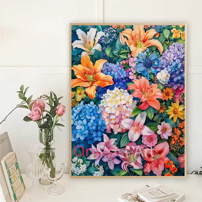 Peinture diamant thème fleur,  - Resin Art Wallpaper avis et prix